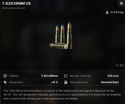 7.62x39MM US