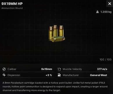 9x19MM HP
