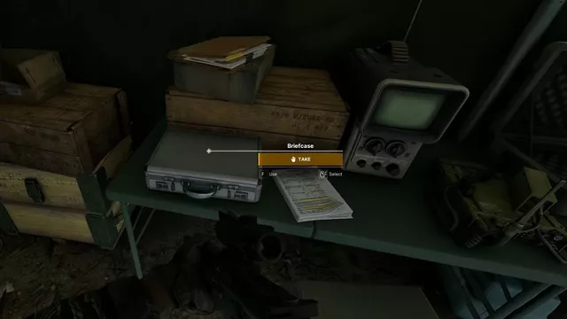 Don't forget to pickup the Briefcase from the basecamp